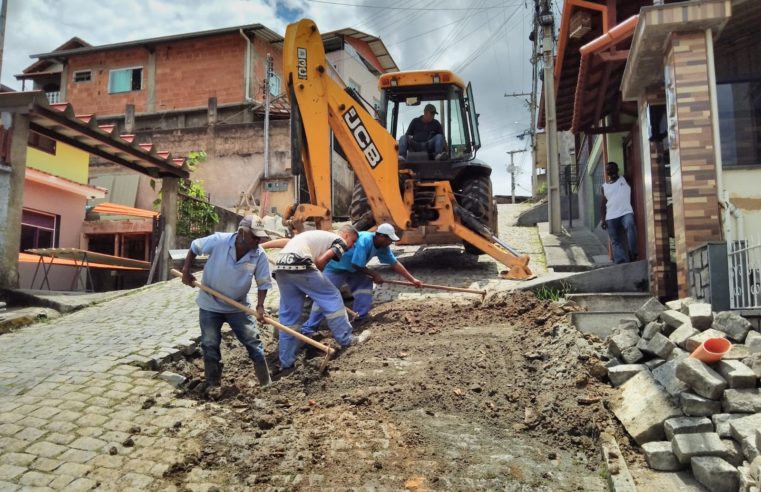 Sítio São Luiz, em Nova Friburgo, recebe operação tapa buraco