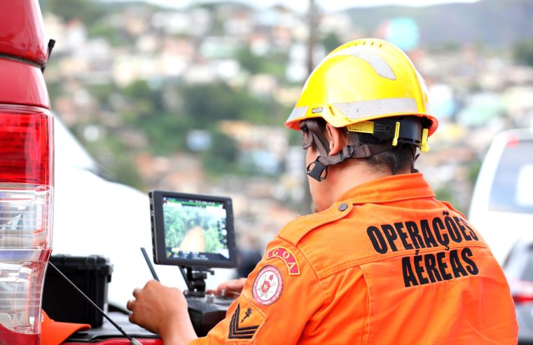 Drones do Corpo de Bombeiros auxiliam na busca por desaparecidos