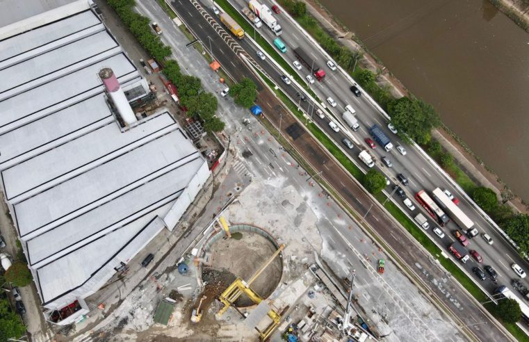 SP: após concretagem de cratera, pista da marginal será liberada hoje