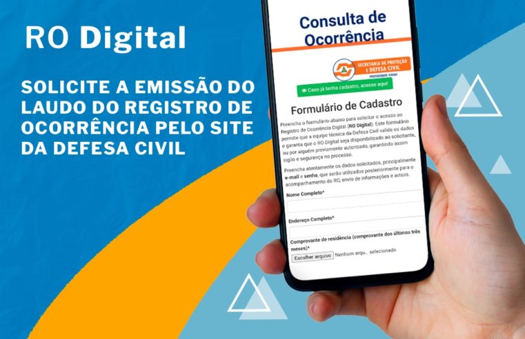 Prefeitura passa a disponibilizar laudos de registros de ocorrências da Defesa Civil de forma digital