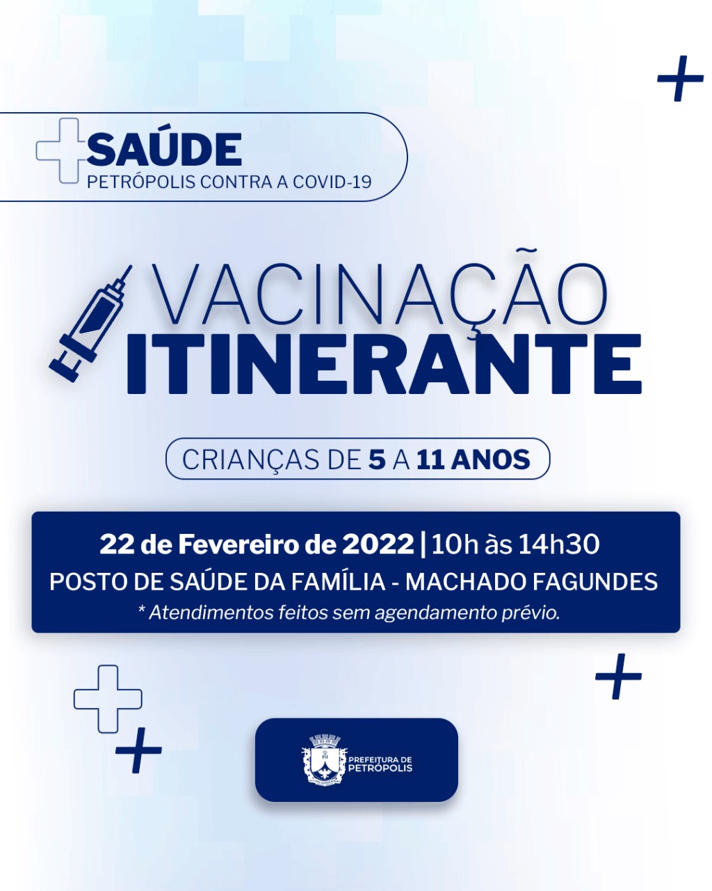 Vacinação itinerante contra a covid-19 chega ao Brejal e Machado Fagundes