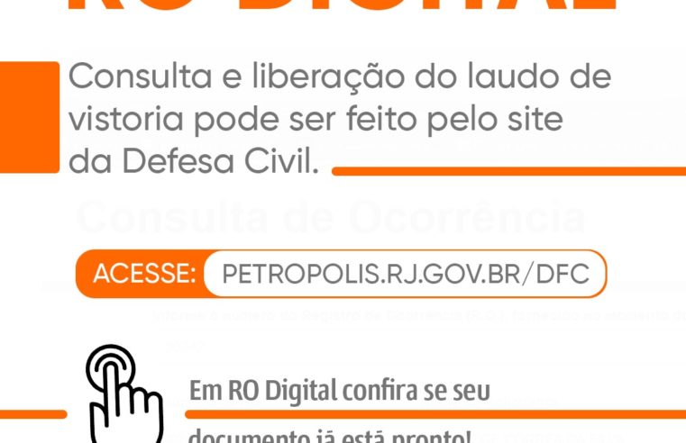 RO Digital: laudo técnico de vistoria da Defesa Civil pode ser solicitado pelo site da Prefeitura 