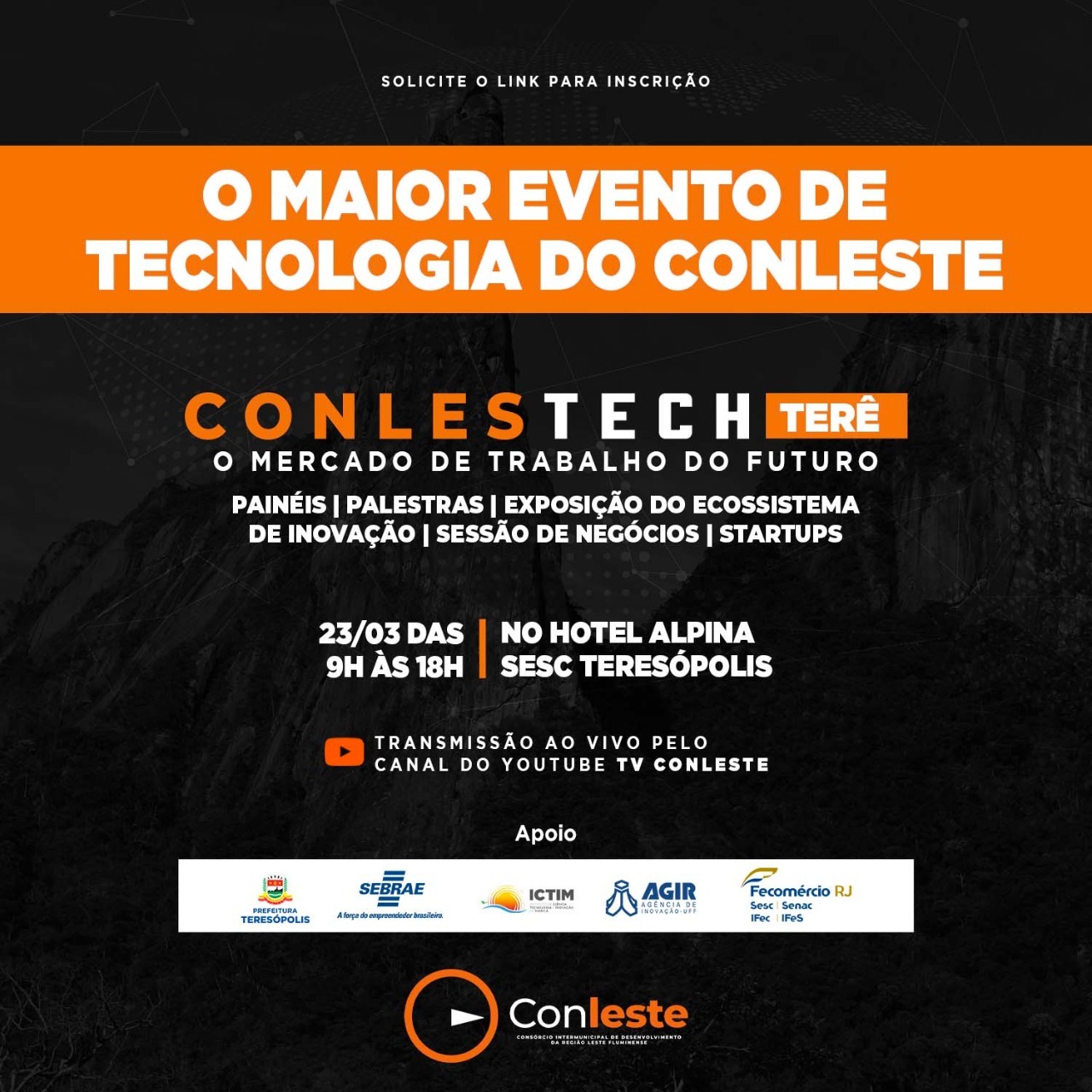 Conlestech Terê: Teresópolis sedia evento tecnológico no próximo dia 23