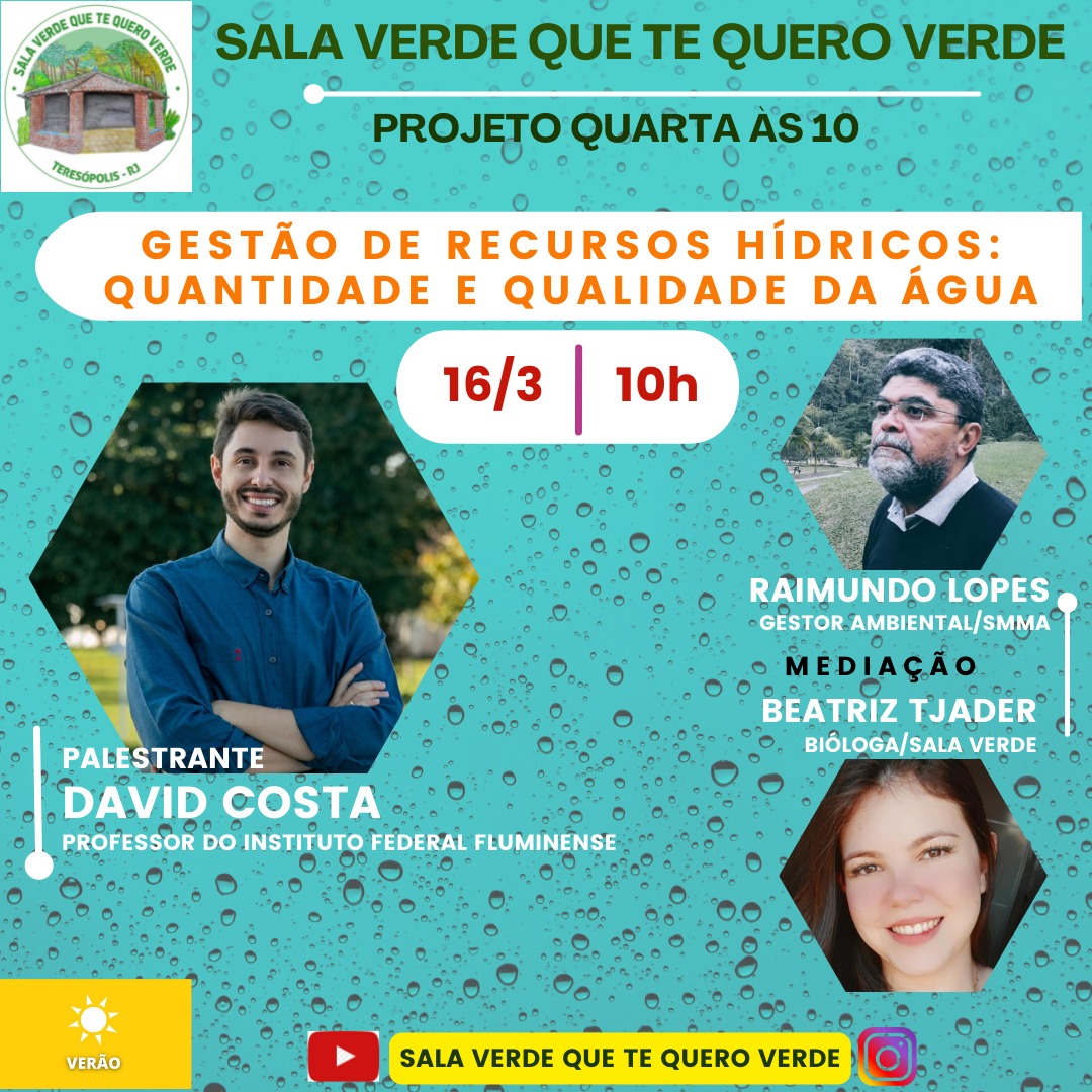 Gestão de recursos hídricos é tema do ‘Quarta às 10’ em Teresópolis