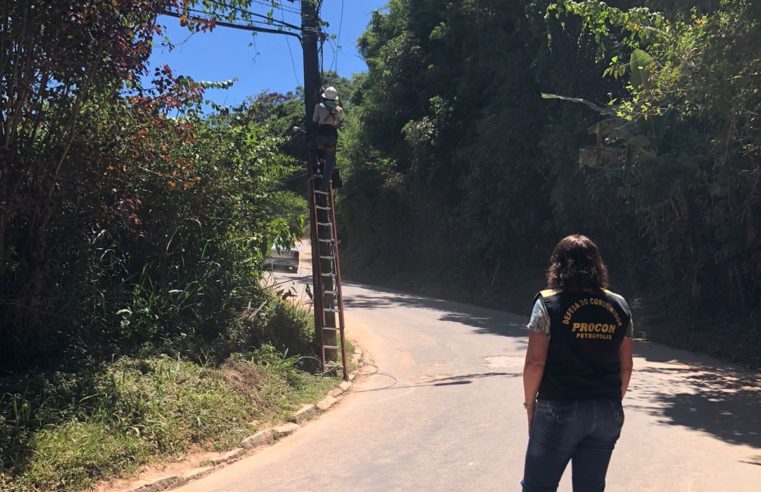 Procon intima empresa de telefonia para restabelecimento de serviços no Caxambu