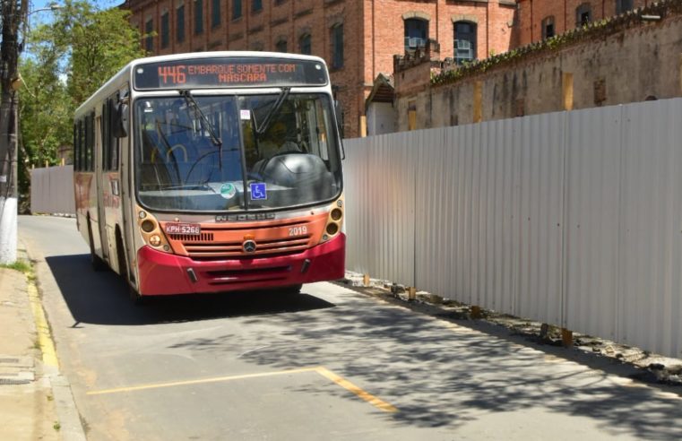 Corredor exclusivo para ônibus é implantado na Rua Washington Luiz