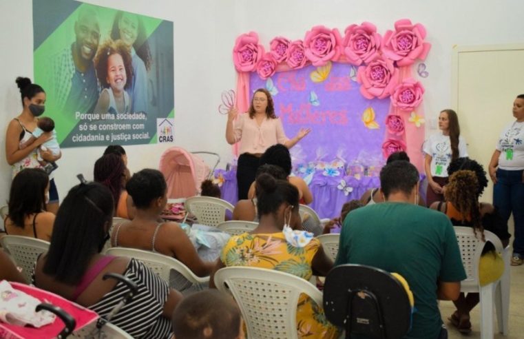 Secretaria de Assistência Social promove Chá de Mulheres para usuárias do Programa Criança Feliz