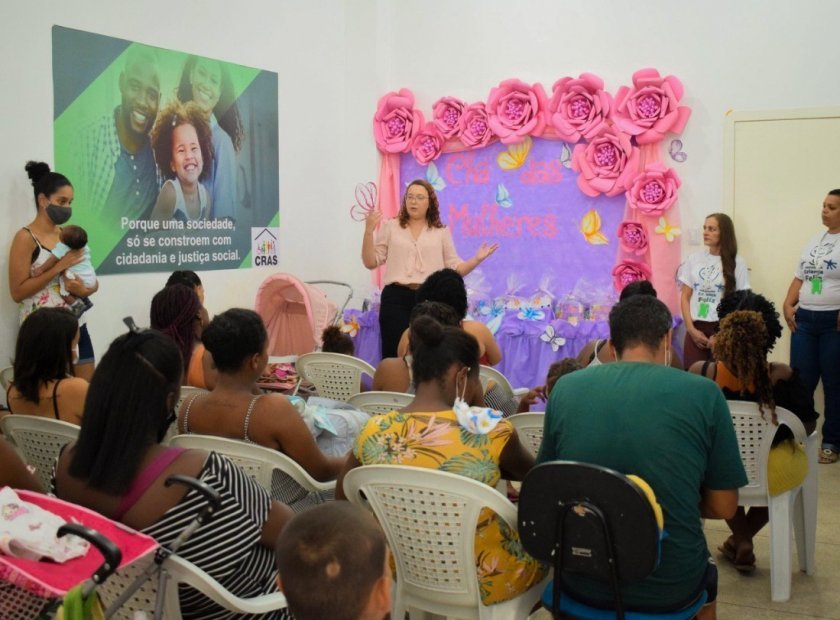 Secretaria de Assistência Social promove Chá de Mulheres para usuárias do Programa Criança Feliz