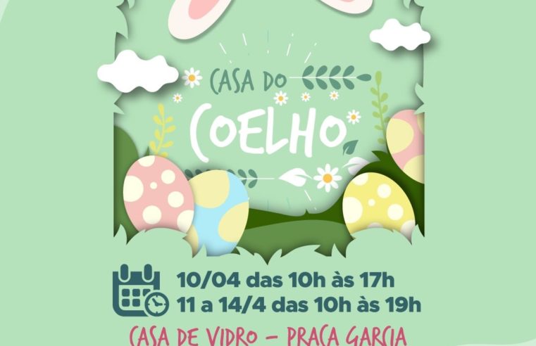 Casa do Coelho é aberta neste domingo para criançada
