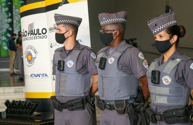 Câmeras corporais reduzem em 87% número de confrontos da PM de SP