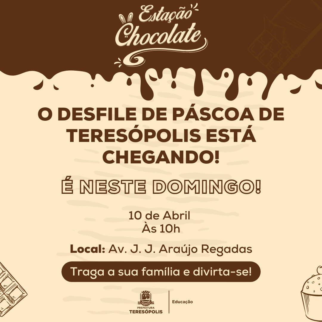 Teresópolis terá desfile de Páscoa dos estudantes da rede municipal neste domingo (10), na Várzea.