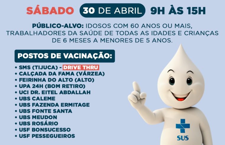 Teresópolis terá dia “D” de vacinação contra Influenza e Sarampo neste sábado (30)