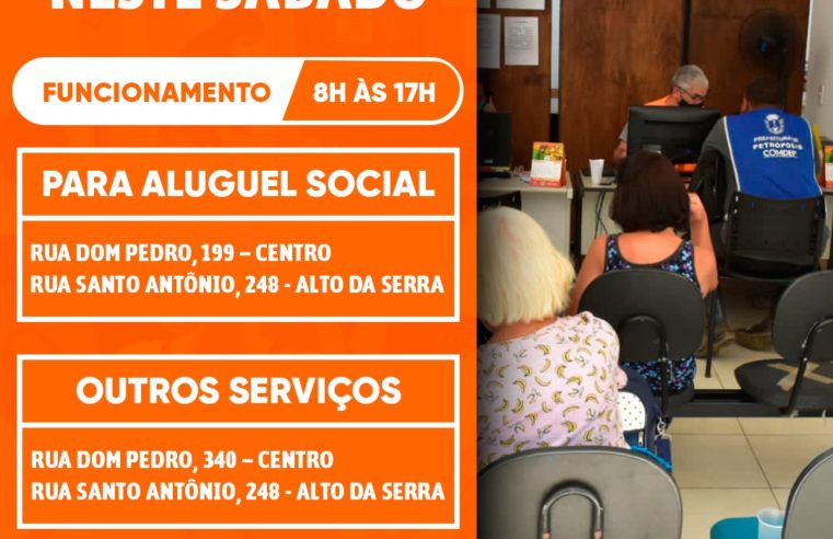 Cras e Unidades do Aluguel Social estarão abertas neste sábado para atendimento às vítimas das chuvas