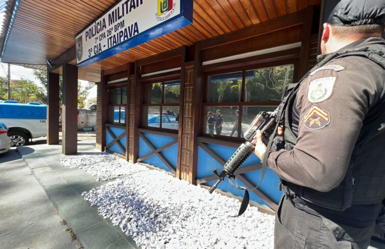 Polícia Militar apreende grande quantidade de drogas no bairro da Glória