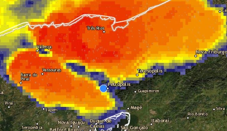 Defesa Civil emite alerta de chuva moderada a forte para as próximas horas