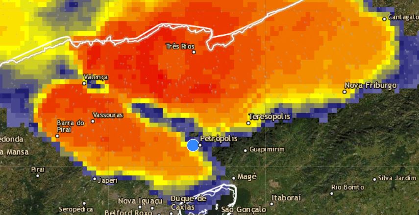 Defesa Civil emite alerta de chuva moderada a forte para as próximas horas