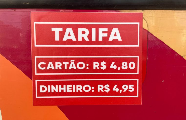 Aumento da tarifa de ônibus para R$ 4,95 já está sendo cobrado em Petrópolis
