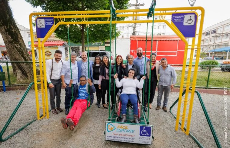 Teresópolis ganha primeiro brinquedo acessível do município