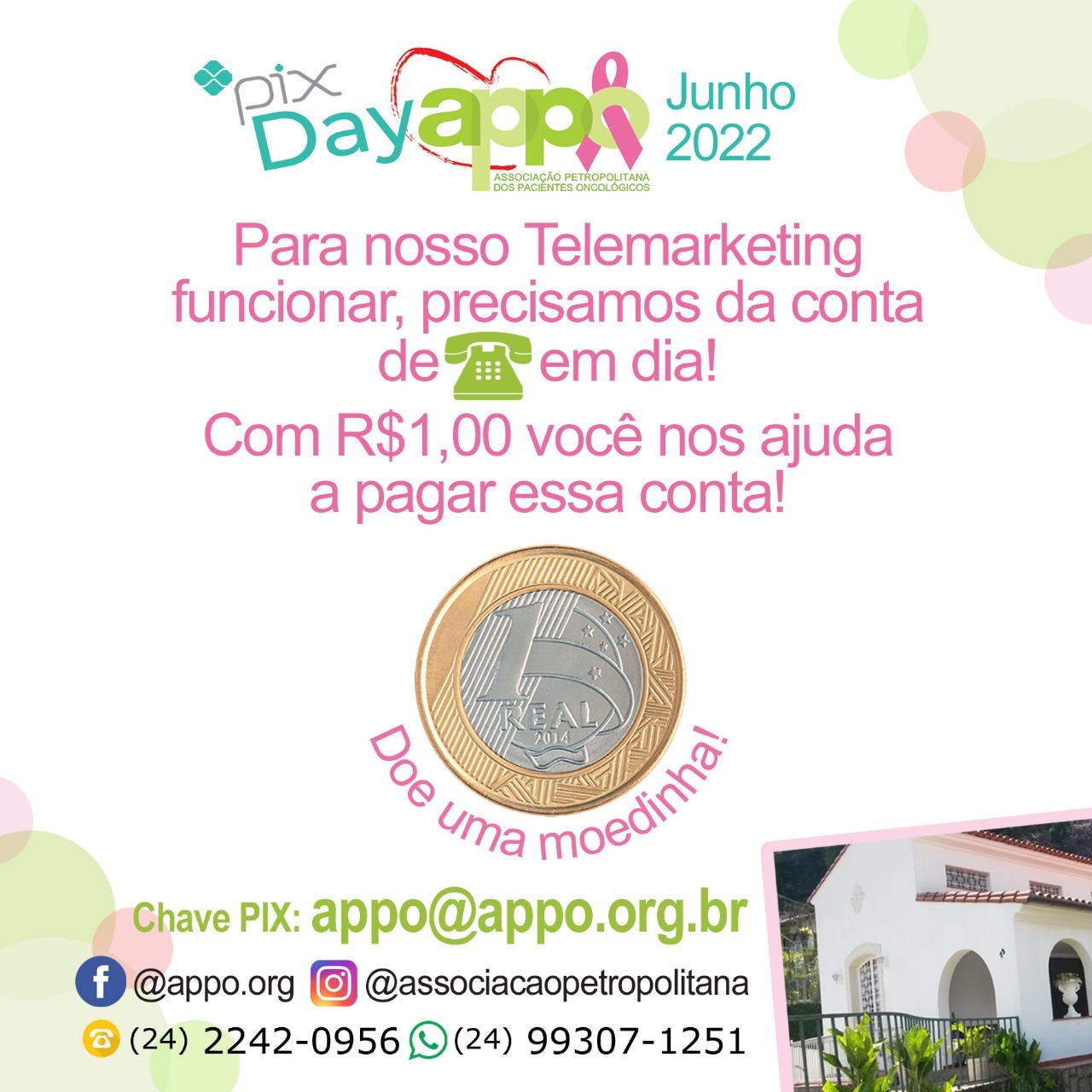 APPO realiza mais um Pix Day nesta quarta-feira