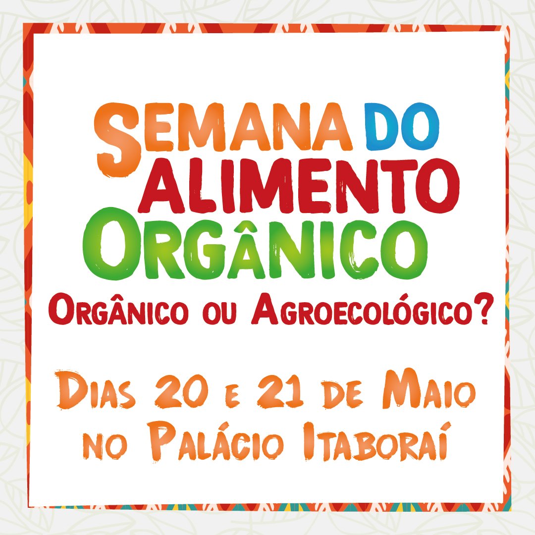 Alimento Orgânico em foco no Palácio Itaboraí