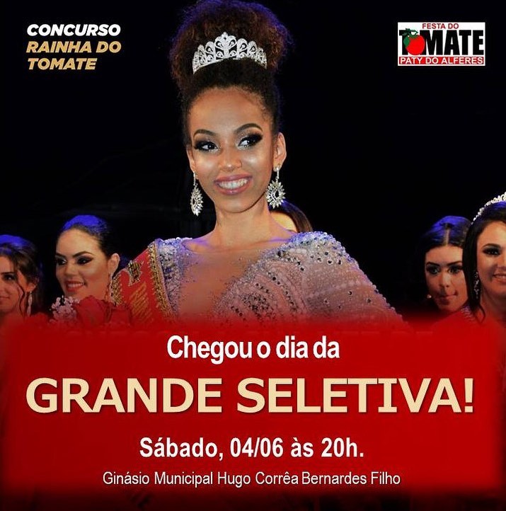 Etapa classificatória para Rainha da Festa do Tomate 2022 acontece neste sábado em Paty do Alferes