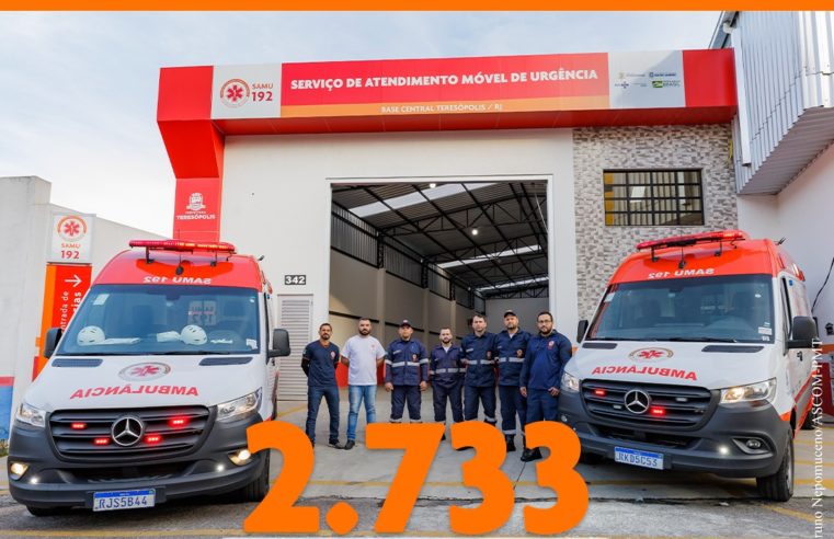 SAMU Teresópolis completa 6 meses com mais de 2700 atendimentos à população