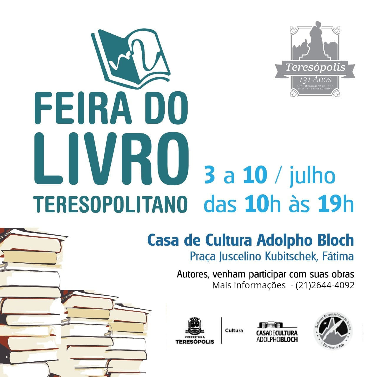 Casa de Cultura Adolpho Bloch em festa pelo 131º aniversário de Teresópolis