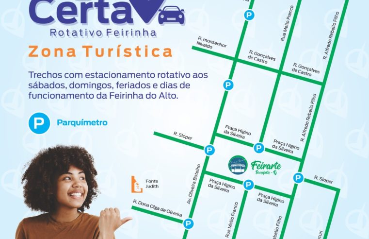 Prefeitura de Teresópolis inicia testes gratuitos para implantação do ‘Vaga Certa Rotativo’ na Feirinha neste final de semana