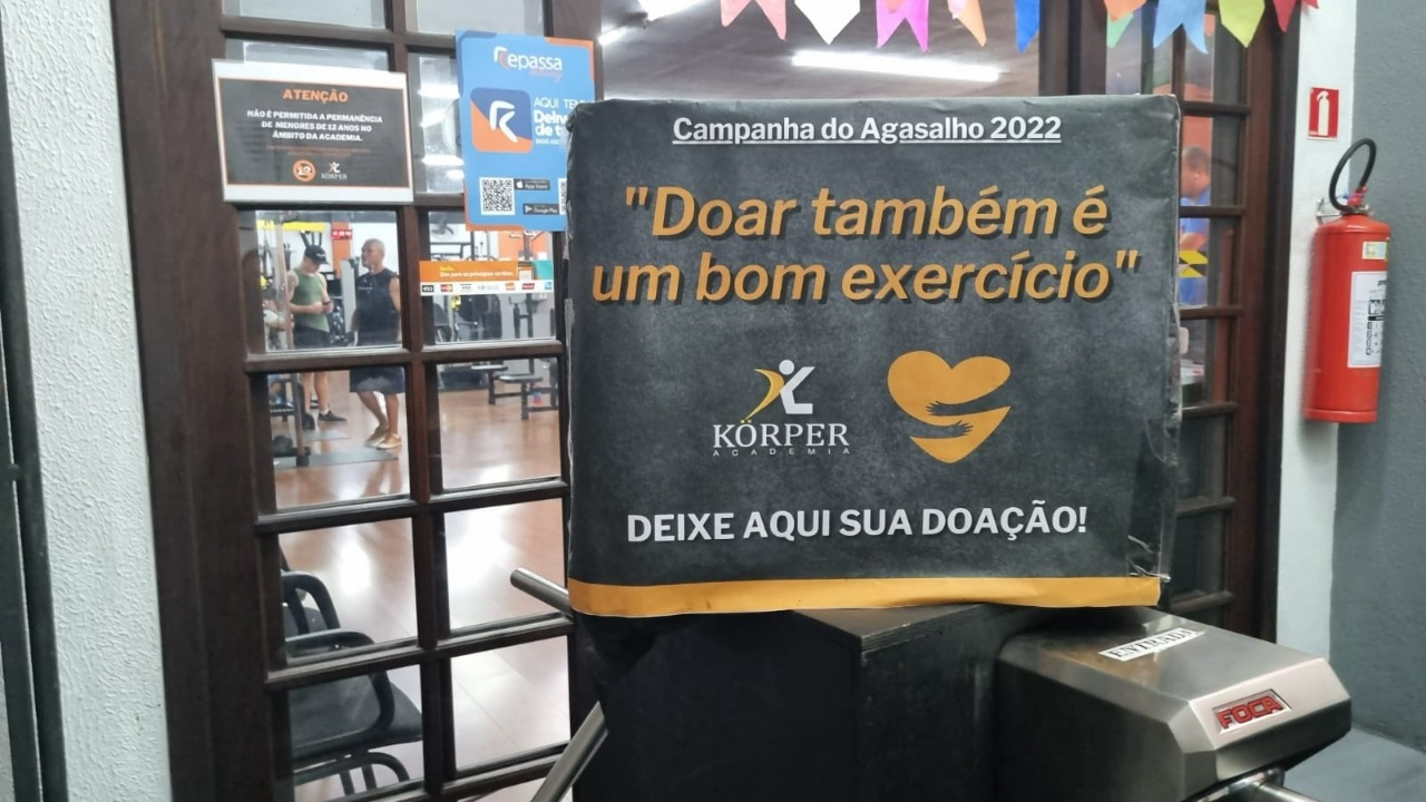 Campanha do agasalho “Doar também é um bom exercício” começa nessa quinta-feira