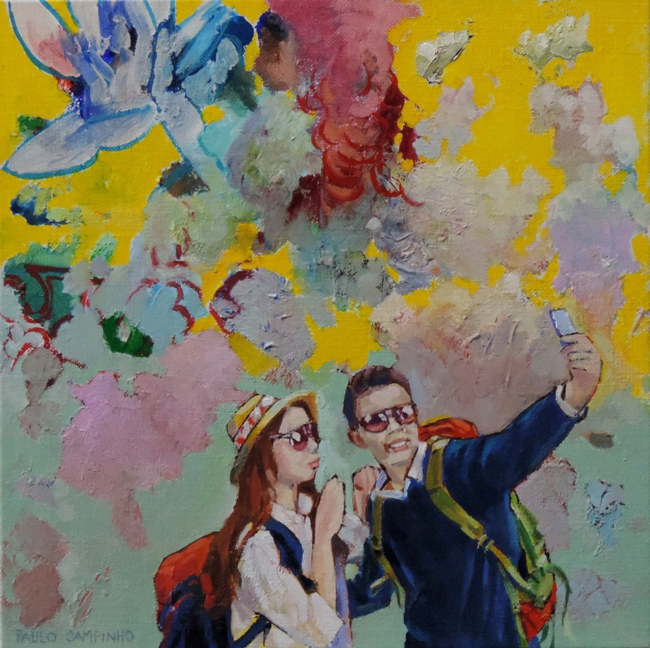 Exposição Canção do Exílio com pinturas de Paulo Campinho continua na Casa Petrópolis