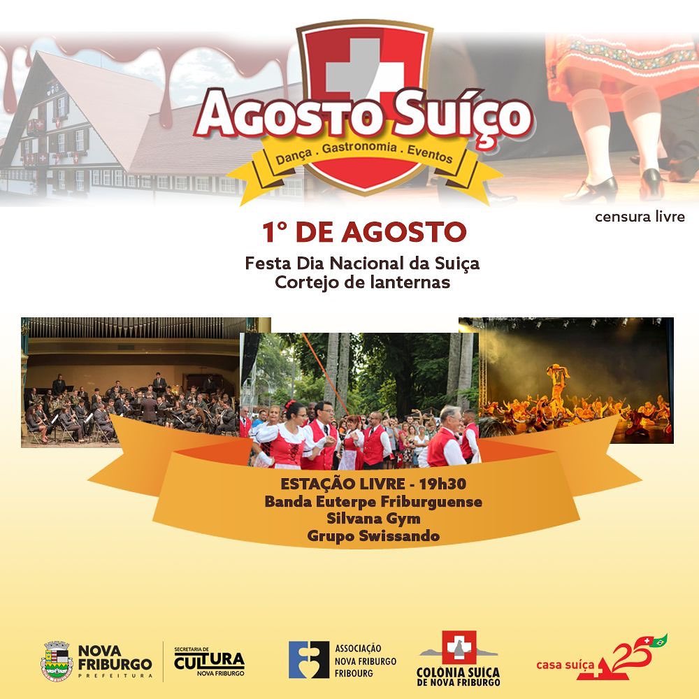 Festividades do Agosto Suiço começam nesta semana