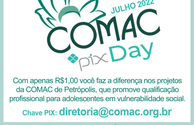 Comac promove segundo Pix Day nesta quarta-feira