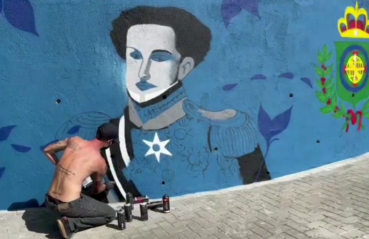 Projeto Grafite Imperial reproduz a chegada de Dom Pedro I à Petrópolis
