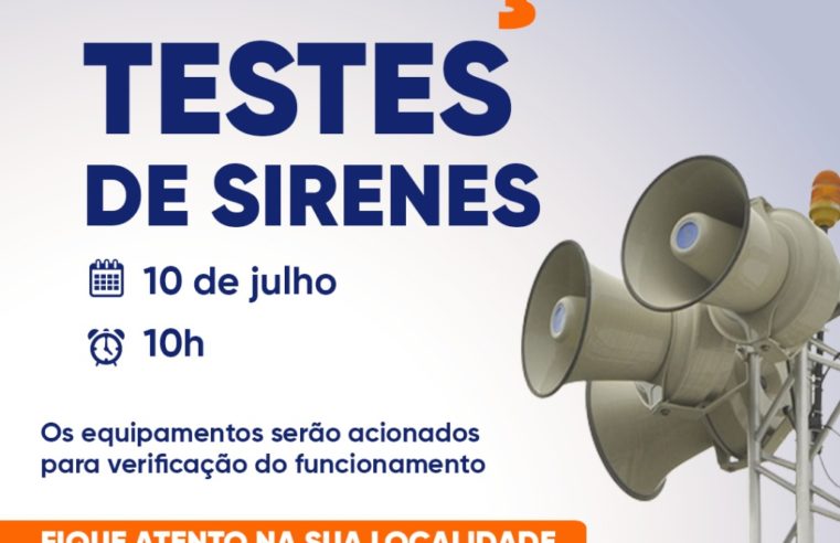 Prefeitura de Petrópolis realiza teste do Sistema de Alerta e Alarme instalado em áreas de risco na cidade