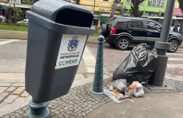 Petrópolis pode ficar sem serviço de coleta de lixo doméstico