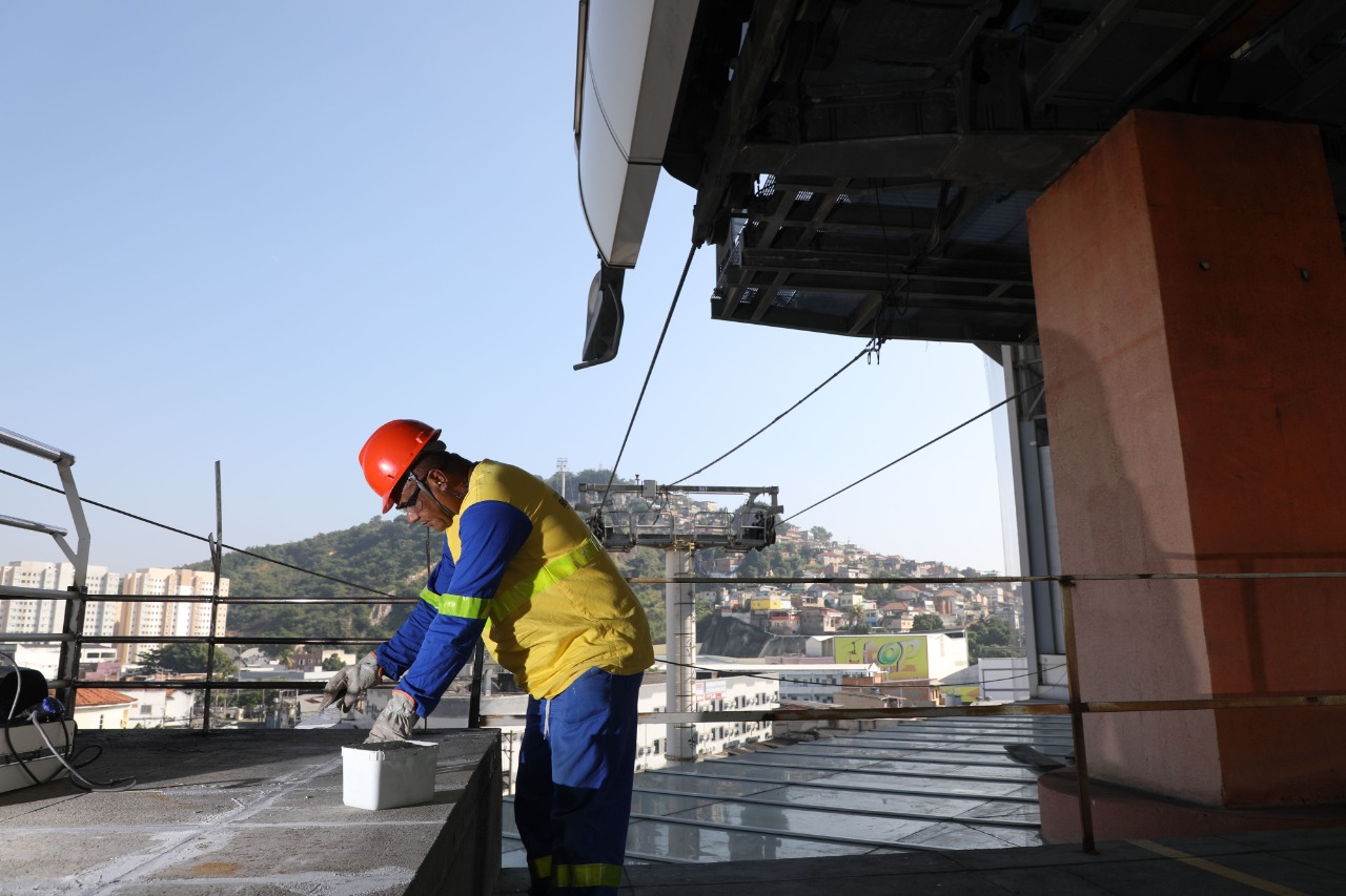 Obras do teleférico do Complexo do Alemão já passam de 89% em Bonsucesso