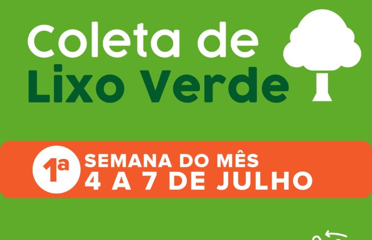 Coleta de lixo verde em Paraíba do Sul vai acontecer de 4 a 7 de julho