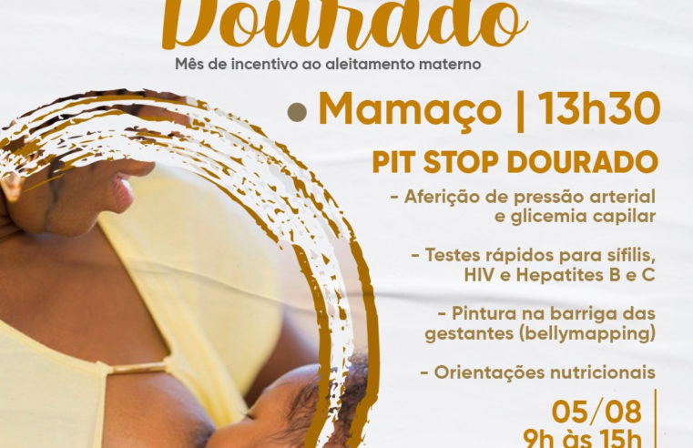 Agosto Dourado: pit stop na Praça Dom Pedro para incentivar a amamentação