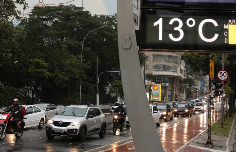 Nova massa de ar frio derrubará temperaturas em várias regiões do país
