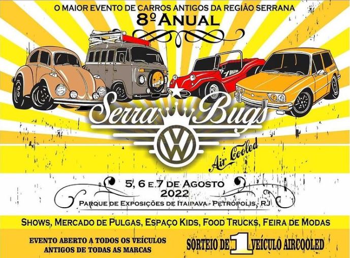 Evento de Carros Antigos continua hoje e amanhã em Itaipava