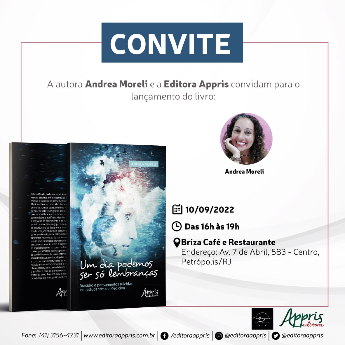 Doutora em Educação, Andrea Moreli lança livro em Petrópolis