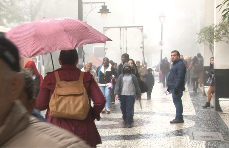 Previsão de chuva moderada a forte para a madrugada