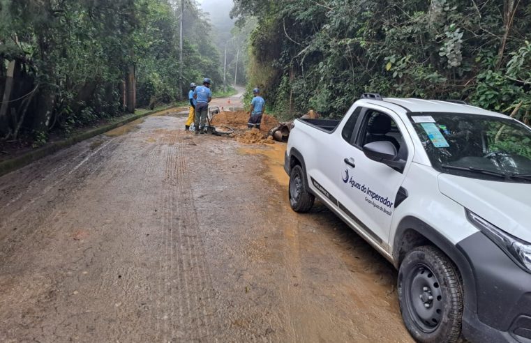 Bingen, Mosela, e parte do Centro de Petrópolis estão sem água após rompimento na Adutora Mosela
