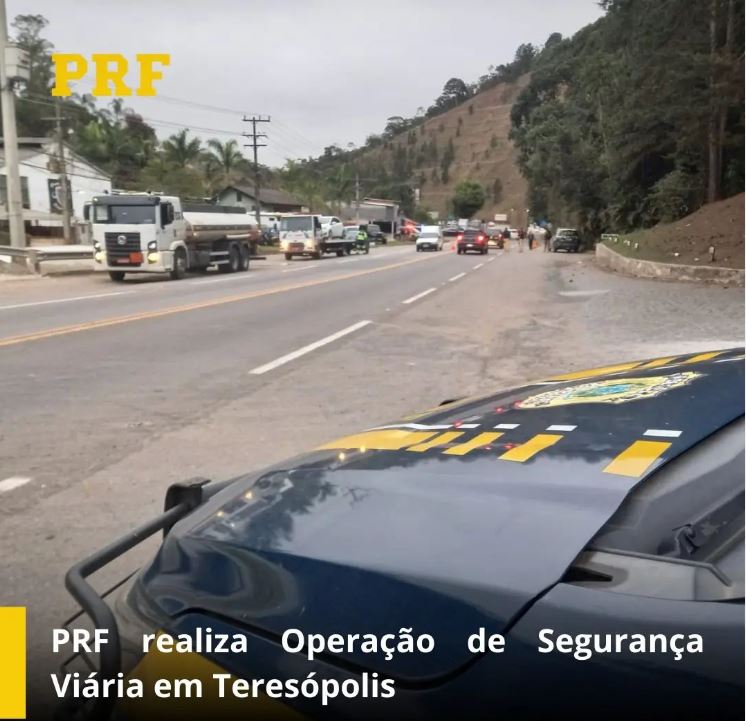 PRF realiza operação de Segurança Viária em Teresópolis