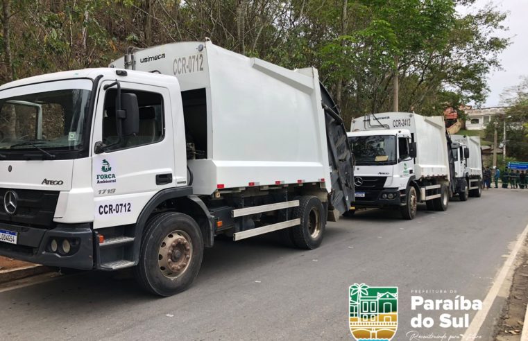 Nova empresa de coleta de lixo doméstico começa a atuar em Paraíba do Sul