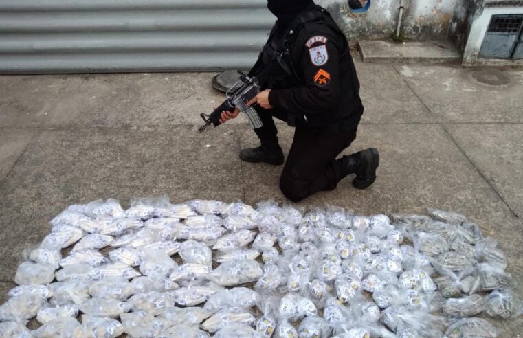 Polícia Militar apreende grande quantidade de drogas e dá prejuízo de R$ 70 mil ao tráfico