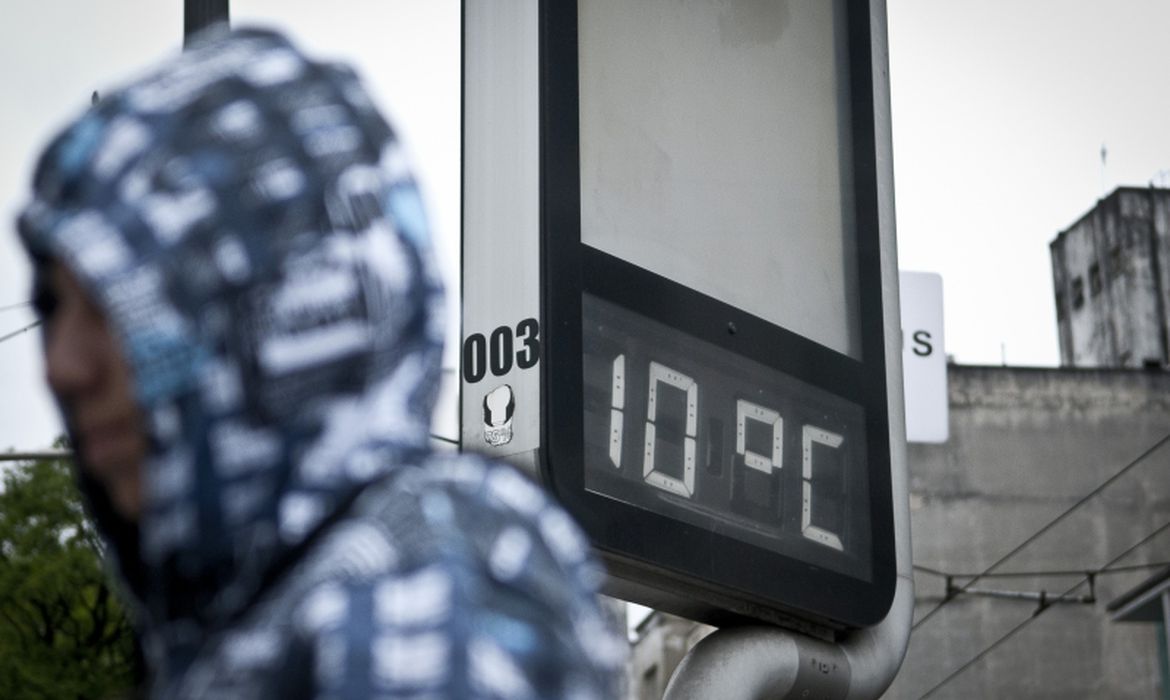Defesa Civil alerta para queda acentuada na temperatura