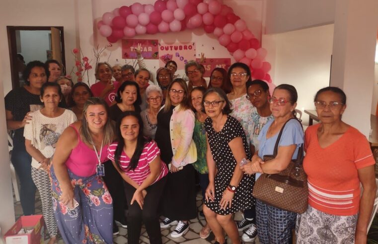 Assistidas pelo CRAS Alto participam de palestra sobre prevenção ao câncer de mama