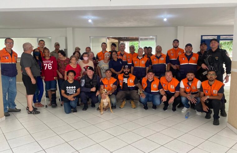 Simulado de desocupação de área da Defesa Civil é realizado com sucesso no Caleme