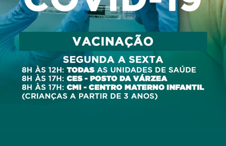 Vacinação e testagem para Covid-19 acontece em todas as unidades de saúde de Teresópolis